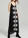Ethnic Print Maxi Sleeveless Dress