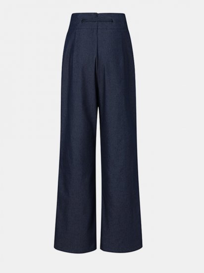 Solid Color Drawstring Pocket High Waist Casual Pants For Women - Click Image to Close