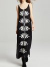 Ethnic Print Maxi Sleeveless Dress