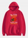 Cartoon Halloween Print Long Sleeve Hoodie With Pocket