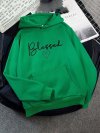 Casual Letter Printed Long Sleeve Hoodie With Pocket