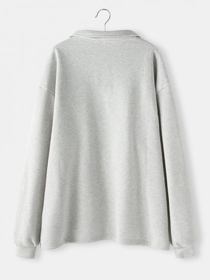 Letter Print Zipper Lapel Collar Long Sleeve Sweatshirt - Click Image to Close
