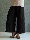 Wide Leg Pure Color Loose Elastic Waist Vintage Pants