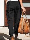 Fashion Solid Color Pocket Cargo Pants For Women